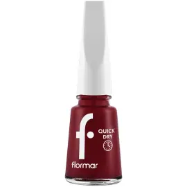 Flormar Quick Dry - Hızlı Kuruyan Oje No: QD06 Fiery Red - 1