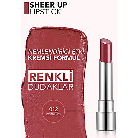 Flormar Sheer Up - Yarı Transparan Ruj No: 012 İntense Love - 3
