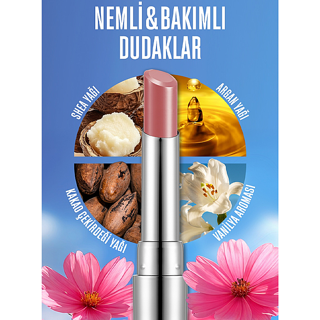 Flormar Sheer Up - Yarı Transparan Ruj No: 020 Hidden Desire - 6