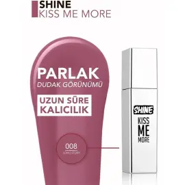 Flormar Shine Kiss Me More - Parlak Bitişli Likit Ruj No: 008 - 4