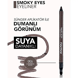 Flormar Smoky Eyes Waterproof Eyeliner - No: 006 Outstanding 30ml - 4