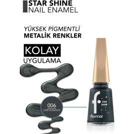 Flormar Star Shine - Parlak Bitişli Metalik Oje No: 006 Dark Romance - 3