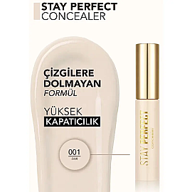 Flormar Stay Perfect Concealer - Likit Kapatıcı No: 001 Fair - 3