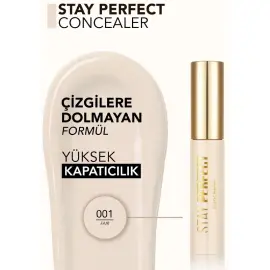 Flormar Stay Perfect Concealer - Likit Kapatıcı No: 001 Fair - 3
