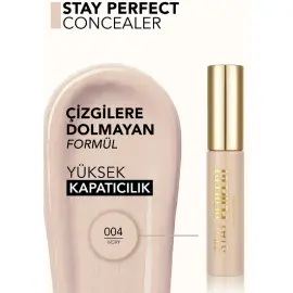 Flormar Stay Perfect Concealer - Likit Kapatıcı No: 004 Ivory - 3