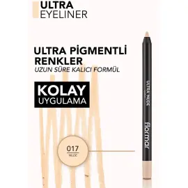 Flormar Ultra Eyeliner -Göz Kalemi Black No-017 Nude 1.14gr - 4