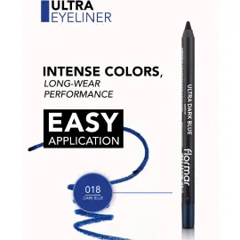 Flormar Ultra Eyeliner - Göz Kalemi No-018 Dark Blue 1.14gr - 3