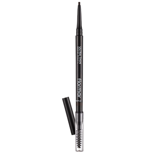 Flormar Ultra Thin Brow Pencil - Asansörlü Kaş Kalemi No: 04 Dark Brown - 1