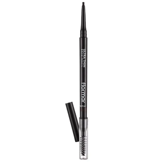 Flormar Ultra Thin Brow Pencil - Asansörlü Kaş Kalemi No: 04 Dark Brown - 1