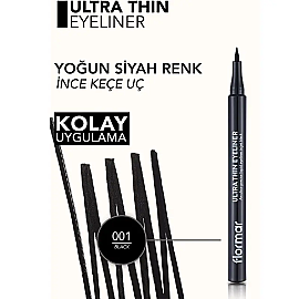 Flormar Ultra Thin Eyeliner No: 01 Black - 4