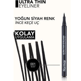 Flormar Ultra Thin Eyeliner No: 01 Black - 4