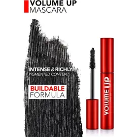 Flormar Volumee Up - Hacim Kazandıran Maskara Siyah 12ml - 4