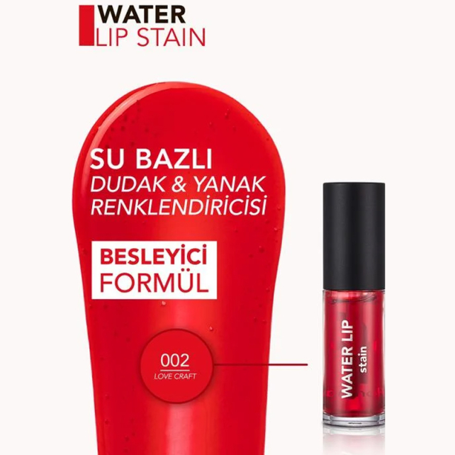 Flormar Water Lip Stain - Su Bazlı Dudak Renklendiricisi No: 002 - 4