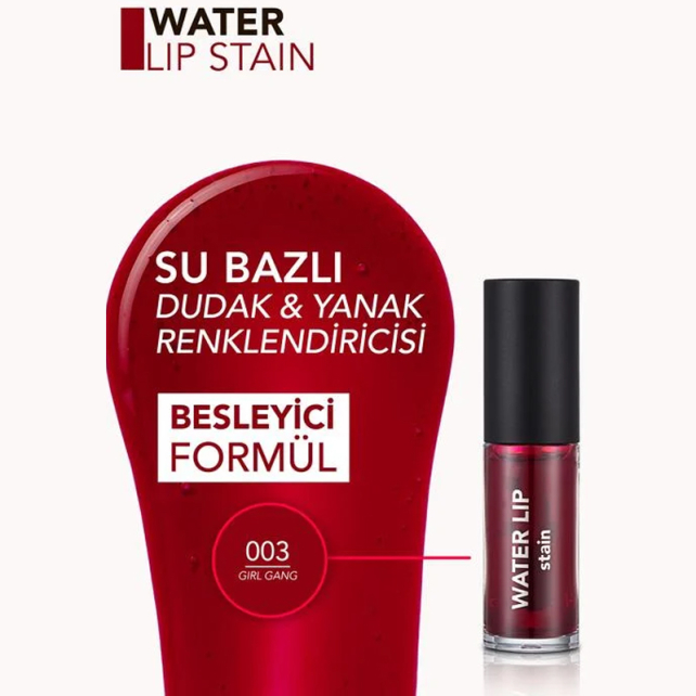 Flormar Water Lip Stain - Su Bazlı Dudak Renklendiricisi No: 003 - 4