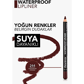 Flormar Waterproof Lipliner - Dudak Kalemi N - 244 Chocolate Fondue 1.14gr - 4