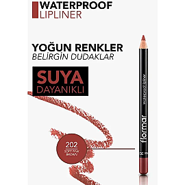 Flormar Waterproof Lipliner - Dudak Kalemi No: 202 Soft Pink Brown 1.14gr - 4