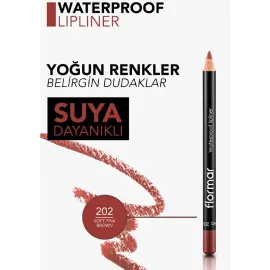 Flormar Waterproof Lipliner-Dudak Kalemi No-202 Soft Pink Brown 1.14gr - 4