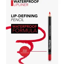 Flormar Waterproof Lipliner -Dudak Kalemi No-232 Passionate Red 1.14gr - 5