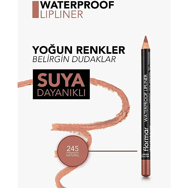 Flormar Waterproof Lipliner Dudak Kalemi No: 245 - 4