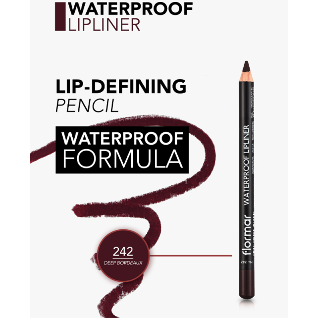 Flormar Waterproof Lipliner - Dudak Kalemi No:242 Deep Bordeaux 1.14gr - 4