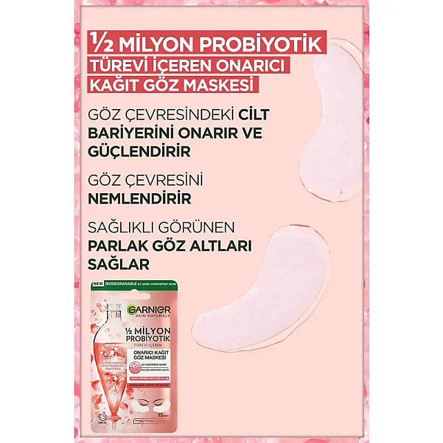 Garnier 1/2 Milyon Probiyotik Türevi Içeren Onarıcı Kağıt Göz Maskesi 6gr - 5