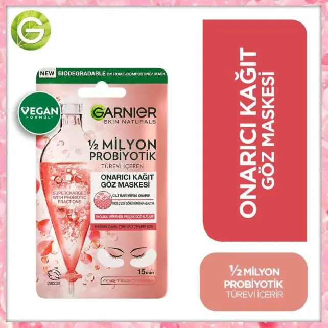 Garnier 1/2 Milyon Probiyotik Türevi Içeren Onarıcı Kağıt Göz Maskesi 6gr - 2
