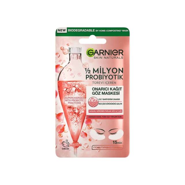 Garnier 1/2 Milyon Probiyotik Türevi Içeren Onarıcı Kağıt Göz Maskesi 6g - 1