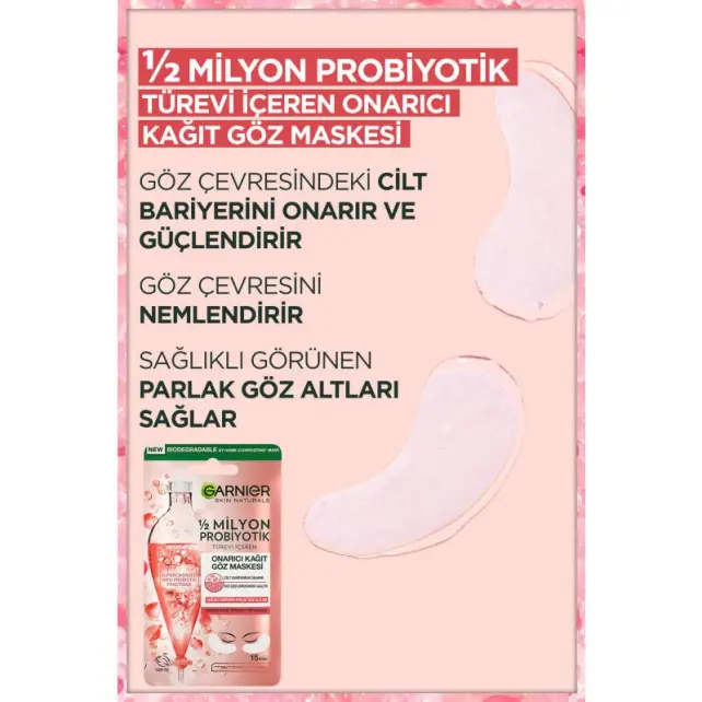 Garnier 1/2 Milyon Probiyotik Türevi Içeren Onarıcı Kağıt Göz Maskesi 6g - 5