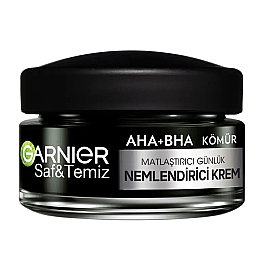 Garnier AHA BHA Kömür 3'ü 1 Arada Matlaştırıcı Günlük Nemlendirici Krem 50ml - Garnier