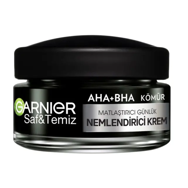 Garnier AHA BHA Kömür 3'ü 1 Arada Matlaştırıcı Günlük Nemlendirici Krem 50ml - 1