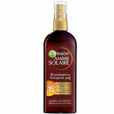 Garnier Ambre Solaire SPF 15 Bronzlaştırıcı Yağı 150ml Garnier Ambre Solaire SPF 15 Bronzlaştırıcı Yağı 150ml