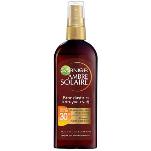 Garnier Ambre Solaire SPF 30 - Bronzlaştırıcı Koruyucu Yağ 150ml Garnier Ambre Solaire SPF 30 - Bronzlaştırıcı Koruyucu Yağ 150ml
