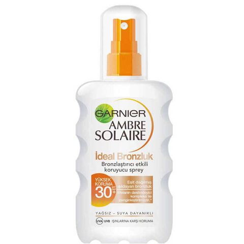 Garnier Ambre Solaire SPF 30 İdeal Bronzluk Sprey 200ml Garnier Ambre Solaire SPF 30 İdeal Bronzluk Sprey 200ml