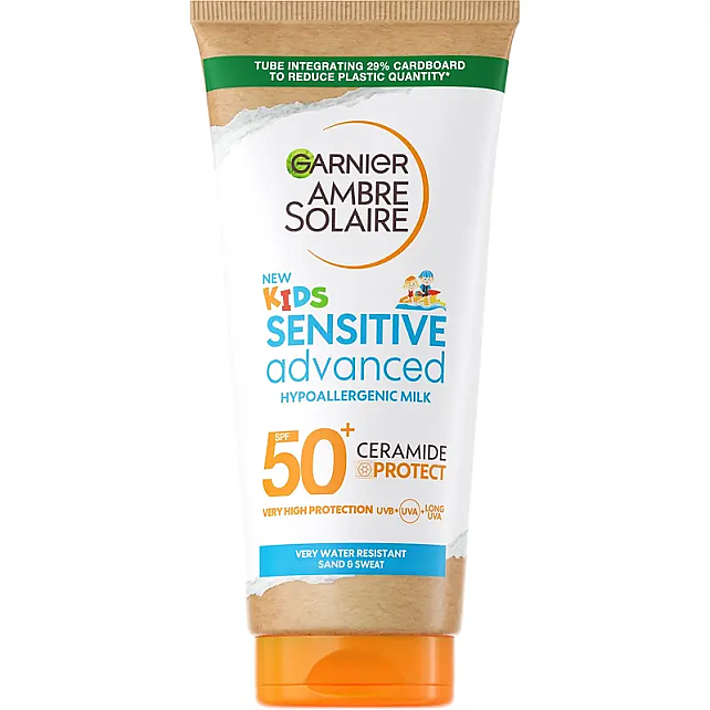 Garnier Ambre Solaire Kids Sensitive Advanced SPF 50+ Çocuk Güneş Koruyucu 200ml - 1