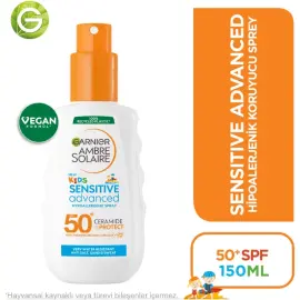 Garnier Ambre Solaire Kids Sensitive Advanced SPF 50 + Çocuk Güneş Spreyi 150ml - 2