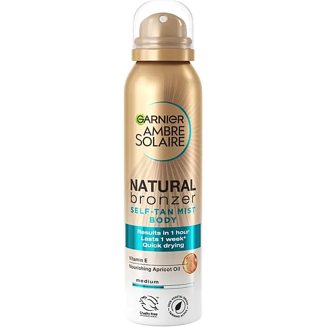 Garnier Ambre Solaire Natural Bronzer Self Tan Mist Body - Güneşsiz Bronzlaştırıcı Sprey Medium 150ml - 1