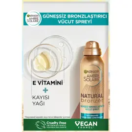 Garnier Ambre Solaire Natural Bronzer Self Tan Mist Body - Güneşsiz Bronzlaştırıcı Sprey Medium 150ml - 3