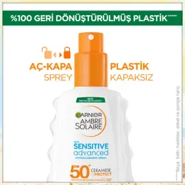 Garnier Ambre Solaire Sensitive Advanced Creamide Sprey - Güneş Koruyucu Sprey 150ml - 4