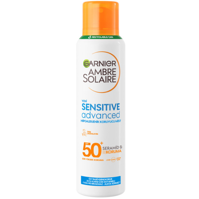 Garnier Ambre Solaire Sensitive Advanced SPF 50+ Mist - Güneş Spreyi 150ml - 1