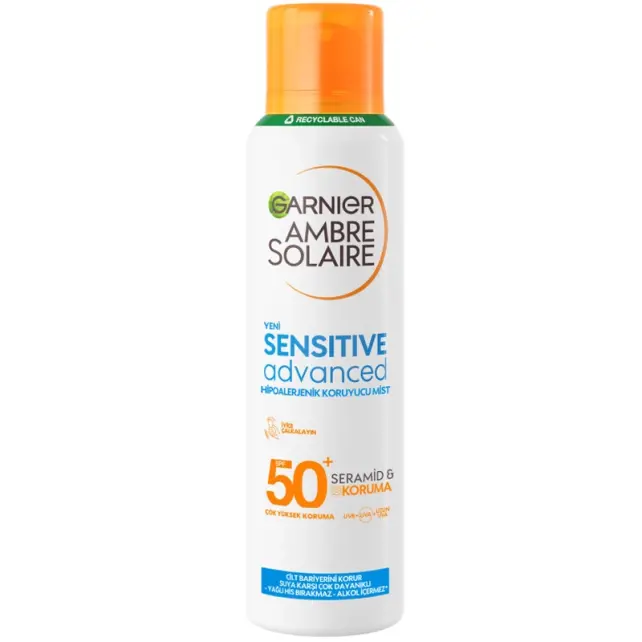 Garnier Ambre Solaire Sensitive Advanced SPF 50+ Mist - Güneş Spreyi 150ml - 1