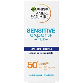 Garnier Ambre Solaire Sensitive Expert Gesicht Gel Creme SPF 50 Güneş Koruyucu 50ml - Garnier