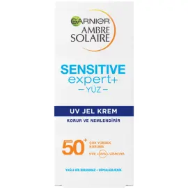Garnier Ambre Solaire Sensitive Expert Gesicht Gel Creme SPF 50 Güneş Koruyucu 50ml - Garnier