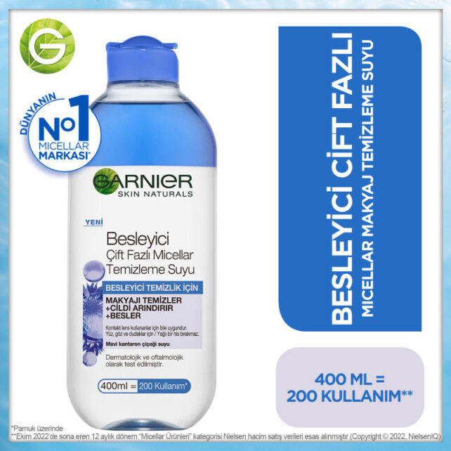 Garnier Besleyici Çift Fazlı Micellar Temizleme Suyu 400ml - 3