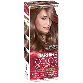 Garnier Çarpıcı Renkler Yoğun Kalıcı Krem Saç Boyası No: 7.12 İnci Kumral - Garnier