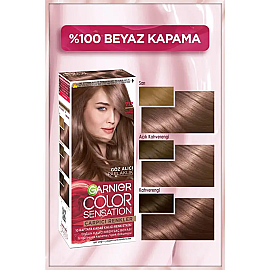 Garnier Çarpıcı Renkler Yoğun Kalıcı Krem Saç Boyası No: 7.12 İnci Kumral - 2