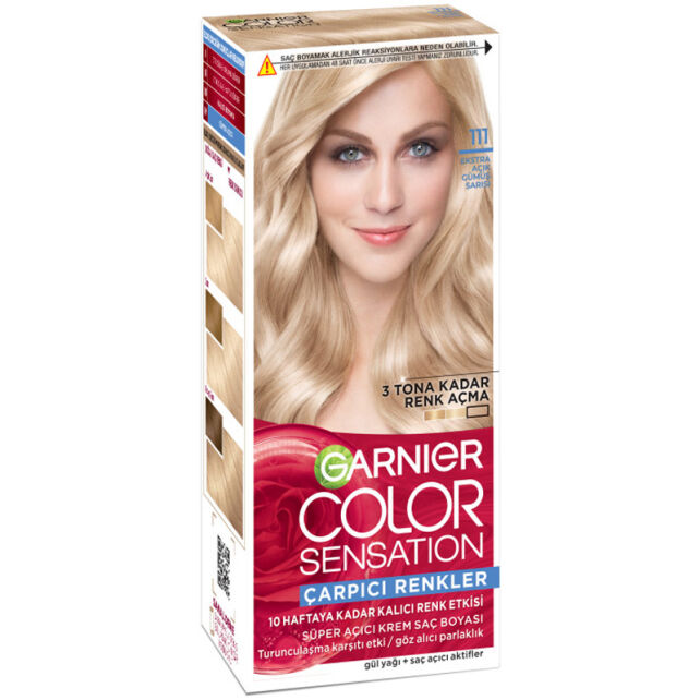 Garnier Çarpıcı Renkler Yoğun Kalıcı Saç Boyası No: 111 Gümüş Sarısı - 1