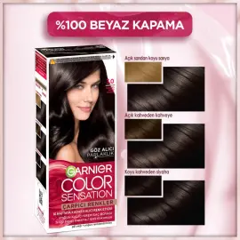 Garnier Çarpıcı Renkler Yoğun Kalıcı Saç Boyası No: 3.0 Çarpıcı Koyu Kahve - 3