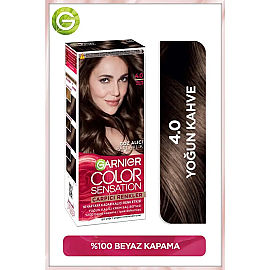 Garnier Çarpıcı Renkler Yoğun Kalıcı Saç Boyası No: 4.0 Yoğun Kahve - 2
