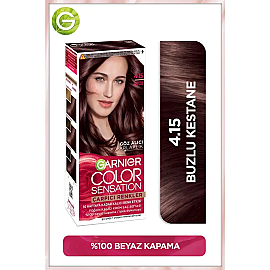Garnier Çarpıcı Renkler Yoğun Kalıcı Saç Boyası No: 4.15 Buzlu Kestane - 2