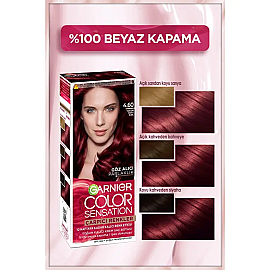 Garnier Çarpıcı Renkler Yoğun Kalıcı Saç Boyası No: 4.60 Yoğun Koyu Kızıl - 3